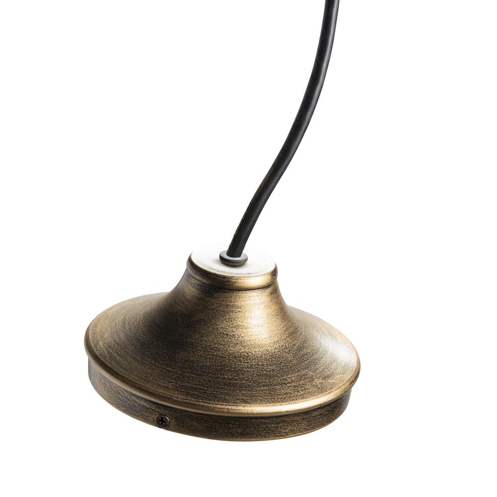 Crestview Collection Rosalie Distressed Antique Brass and Glass Pendant. Picture 4