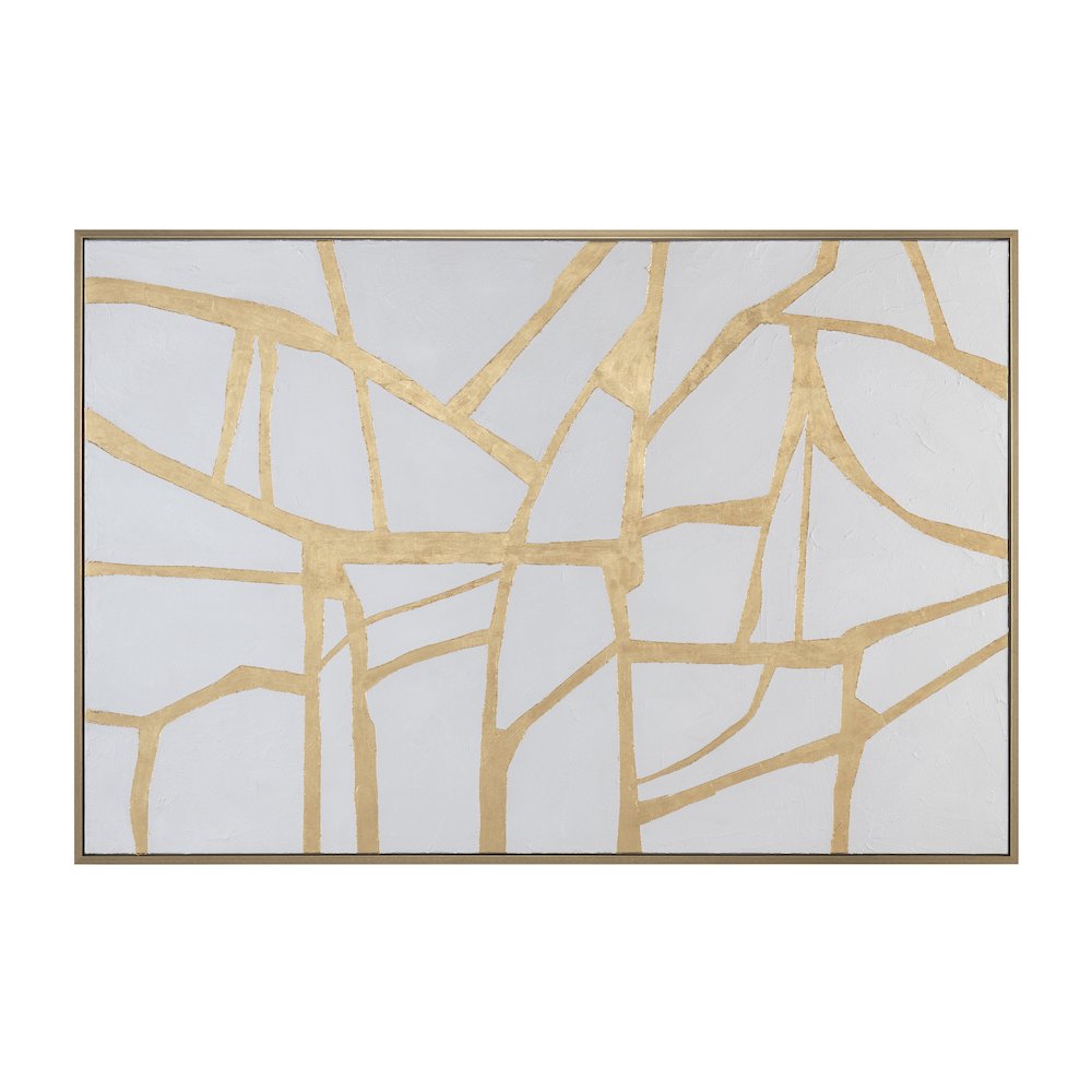 Gold Lines Wall Decor. Picture 1