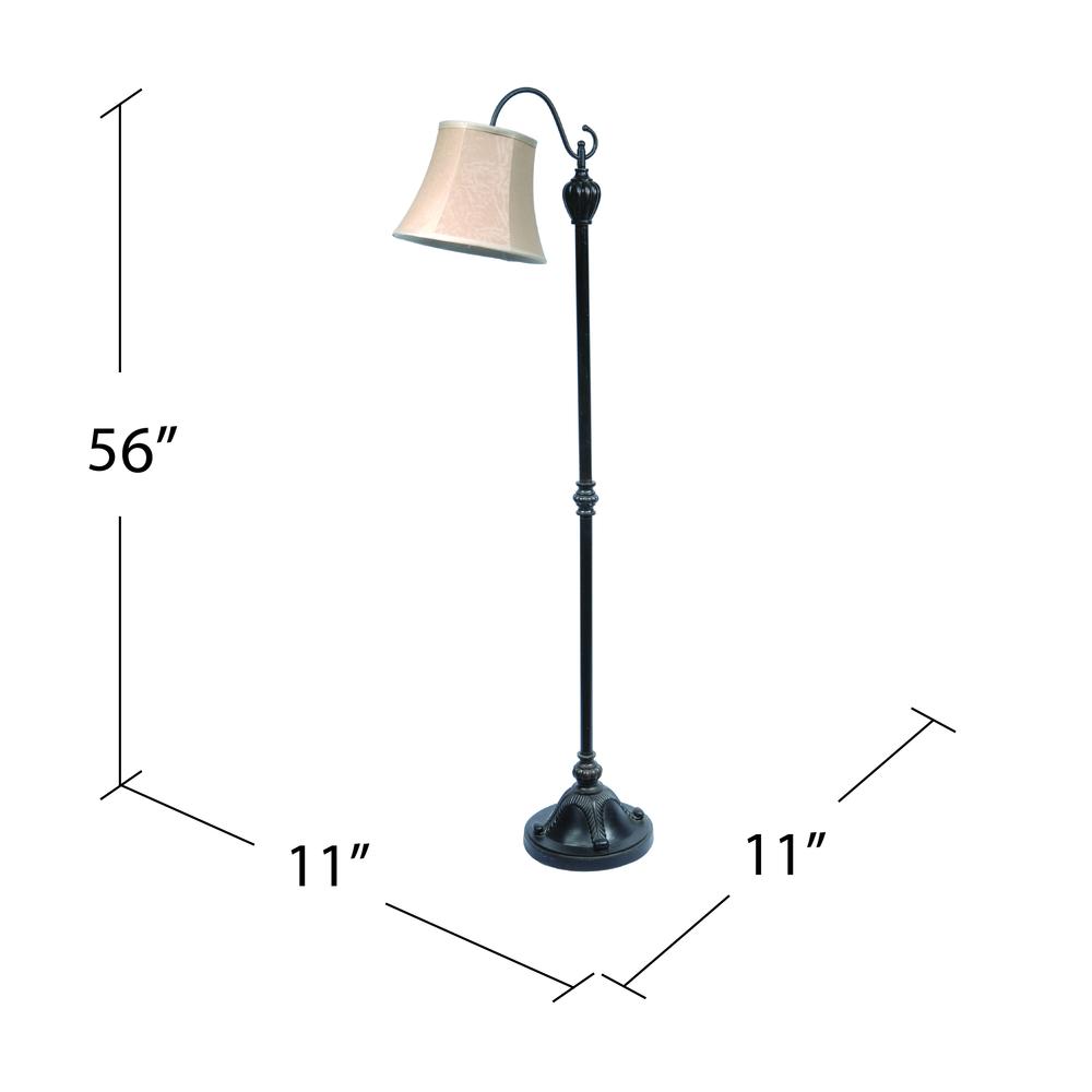 Crestview Collection Briggs Downbridge Floor Lamp Household Furniture, Bronze. Picture 2