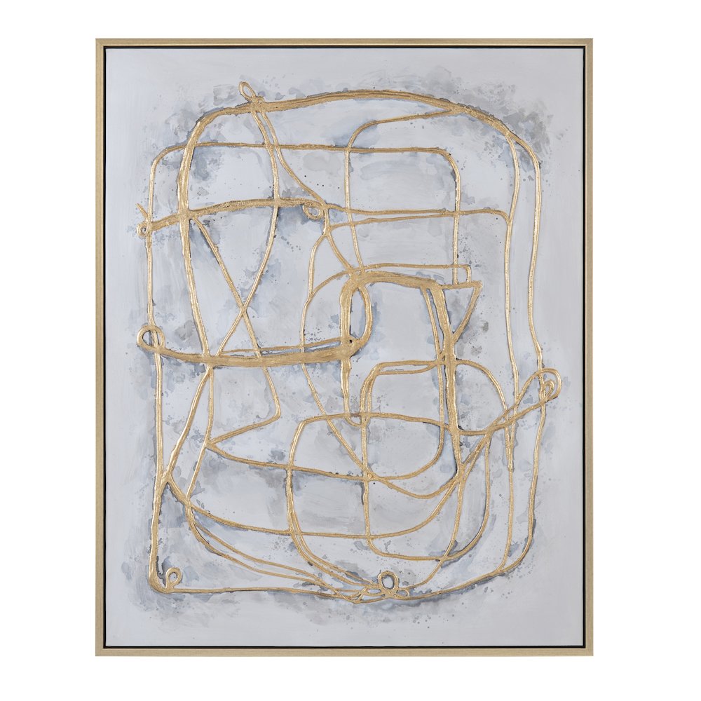 Gilded Lines Wall Decor. Picture 1