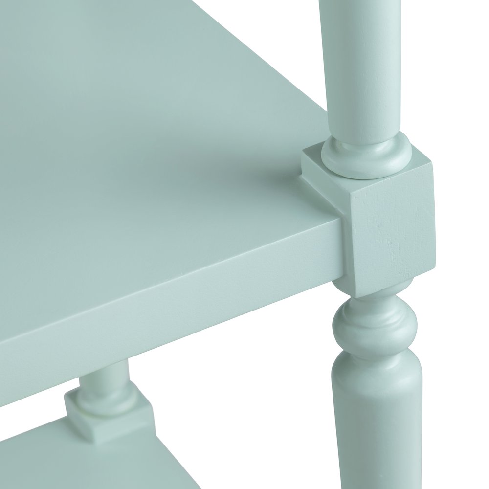 Evermore 5 Shelf Turquoise Etagere. Picture 3