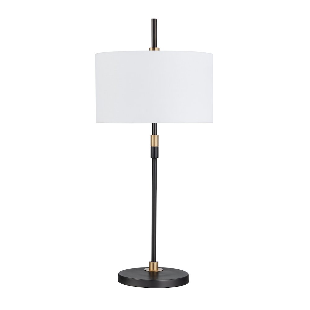 Set Of 2 Metal Table Lamp With Linen Shade. Picture 2