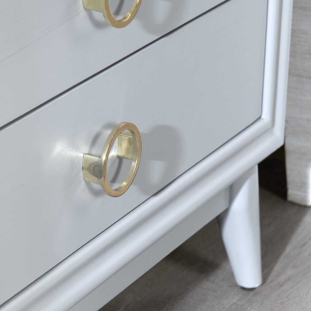 3-Drawer Gray Accent Chest. Picture 7