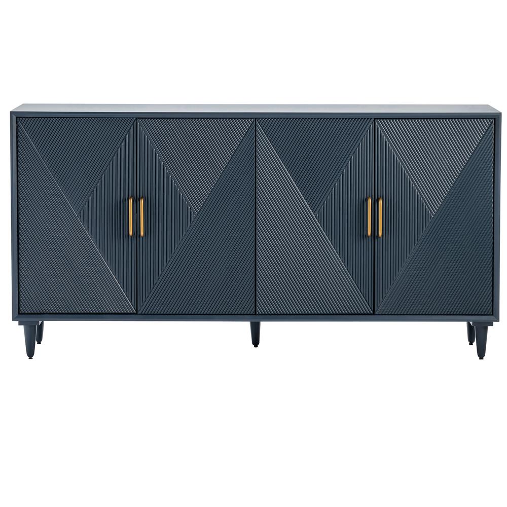 72X16X37" 4 Door Tv Sideboard. Picture 1