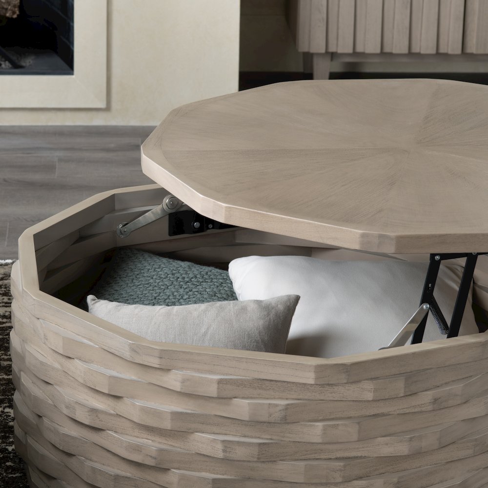 Round Lift Top Cocktail_Coffee Table. Picture 2