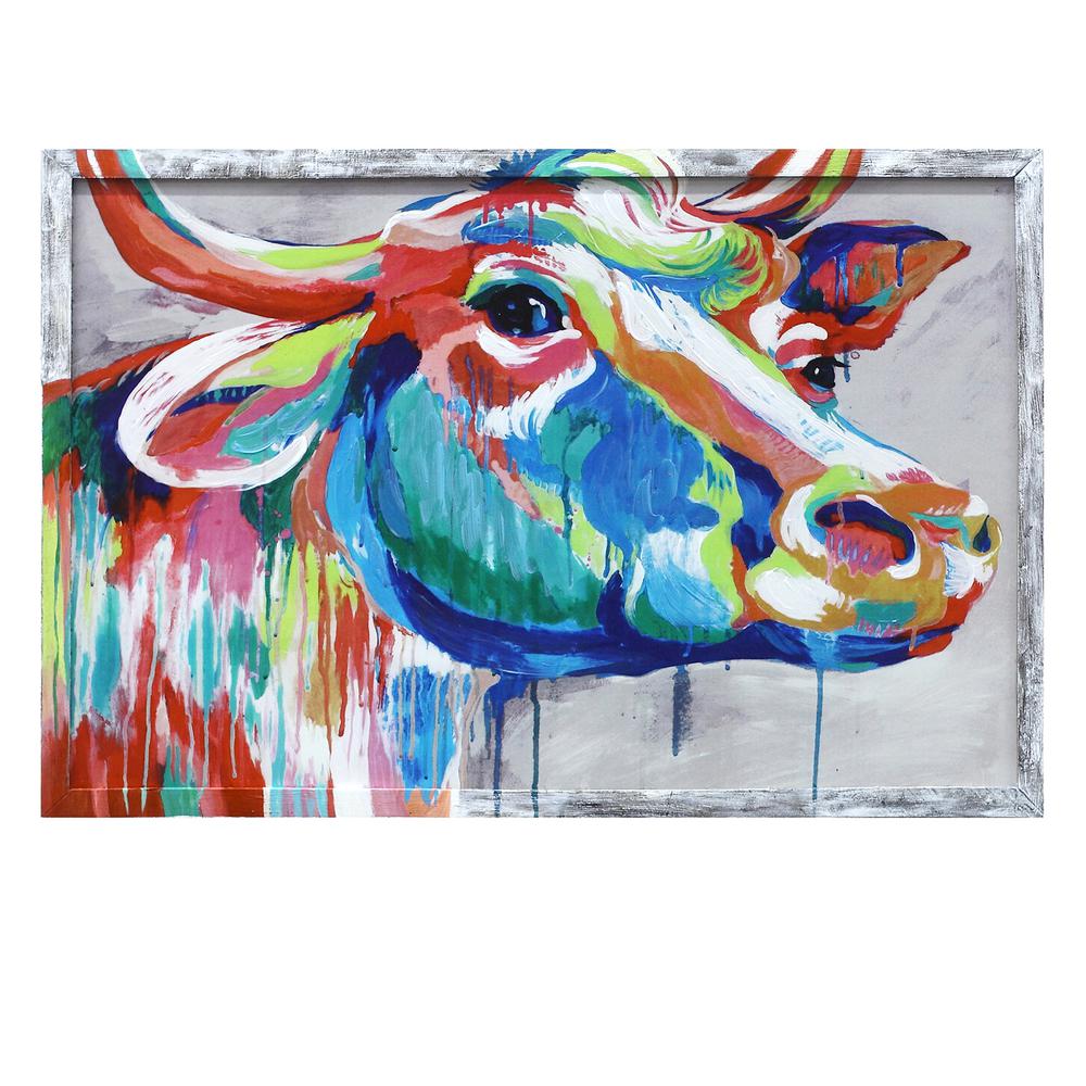 Crestview Collection CVTOP2629 Mini Big ED Wall Décor, Multicolor. Picture 1