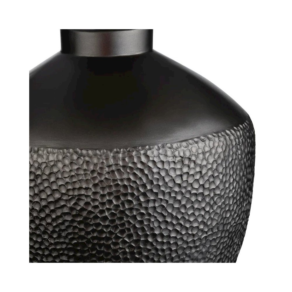 31.5" Transitional Textured Grey Resin Urn Table Lamp. Picture 5
