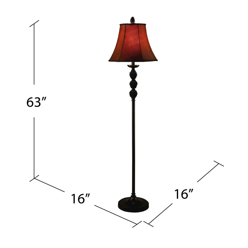 Crestview Pinecone Floor Lamp CVARP230. Picture 2