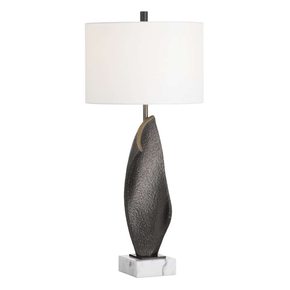 33.5"H Resin + Marble Table Lamp. Picture 2