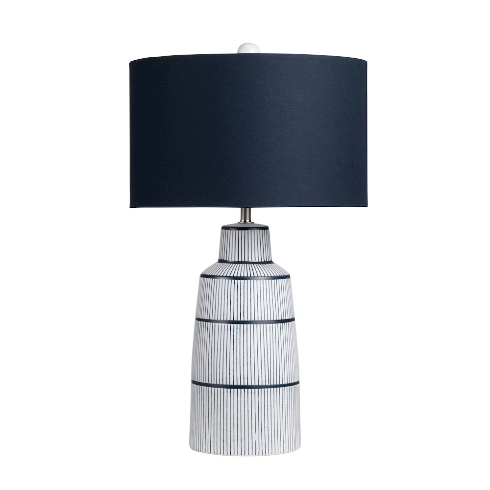 29"H Ceramic Table Lamp With Linen Shade. Picture 1