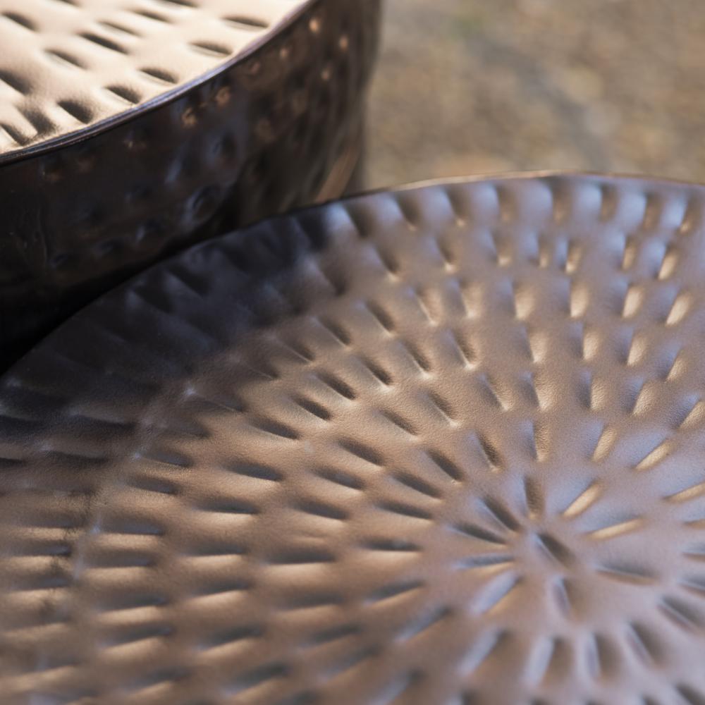 Crestview Collection Set of 2 Stool Bronze Finish Evolution Outdoor. Picture 4