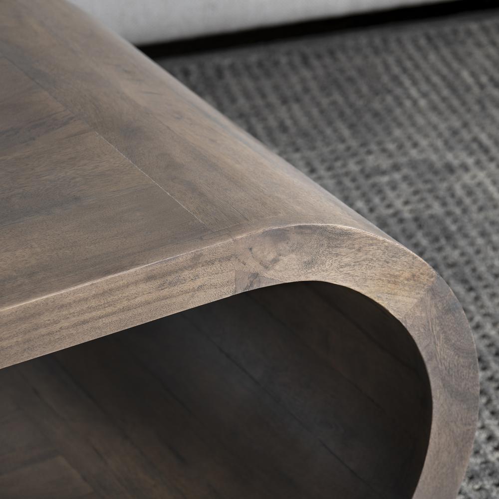 Crestview Collection Infinity Cocktail Table, Brown & Grey, Wood. Picture 5