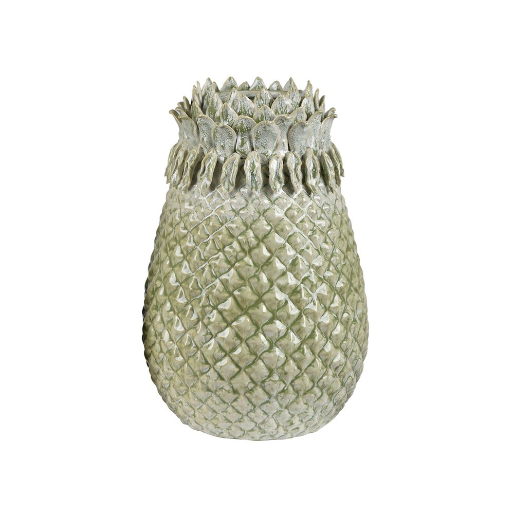 13.75"H Pineapple Ceramic Vase. Picture 1