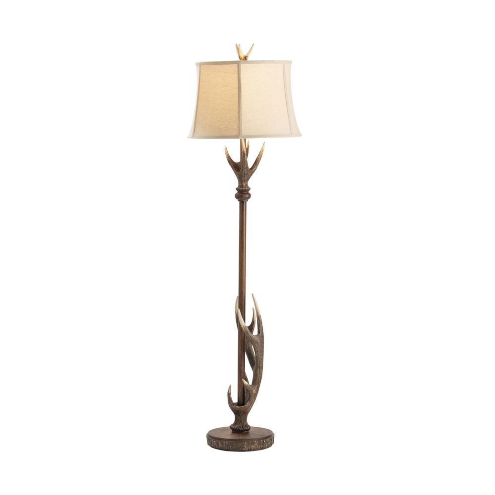 Crestview Collection Montana Floor Resin Lamp in Brown. Picture 2