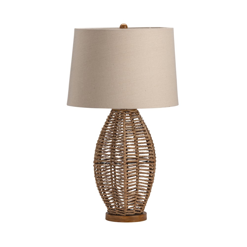 30.5"H Ratten Table Lamp 1Pcs Ups Pack 4.59'. Picture 1