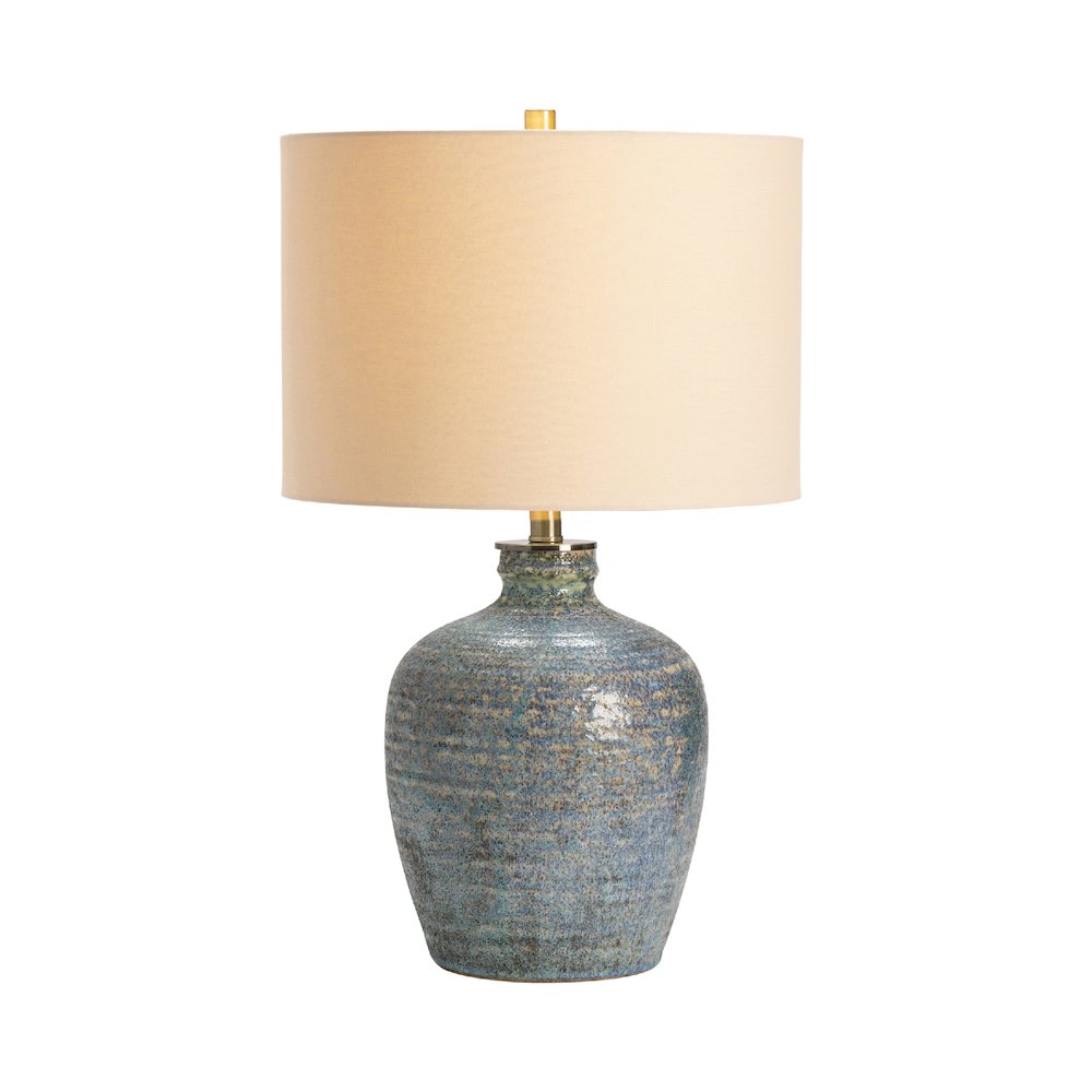 26.5"H Blue Color Ceramic Table Lamp  1Pcs Ups Pack / 4.01'. Picture 1