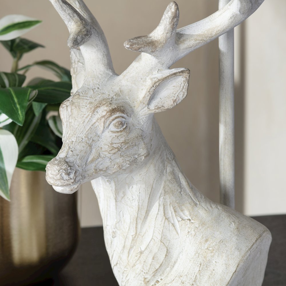 27.75"H Resin Table Lamp With Linen Shade. Picture 5