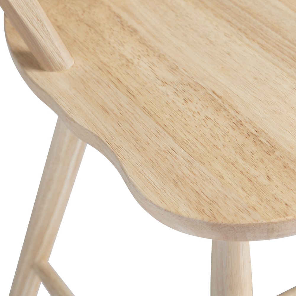 Set Of 2 Natural Dining Chairs. Picture 3