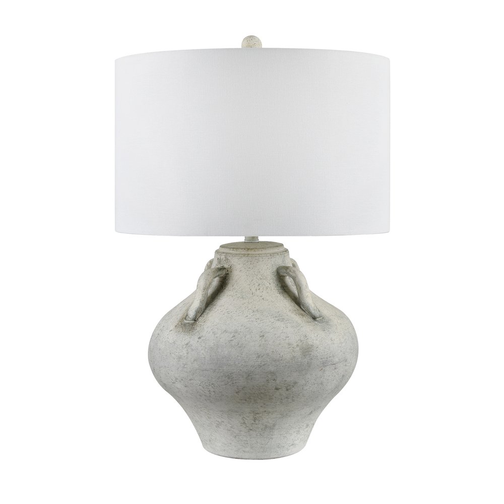 30.5"H Ceramic Table Lamp With Linen Shade. Picture 1