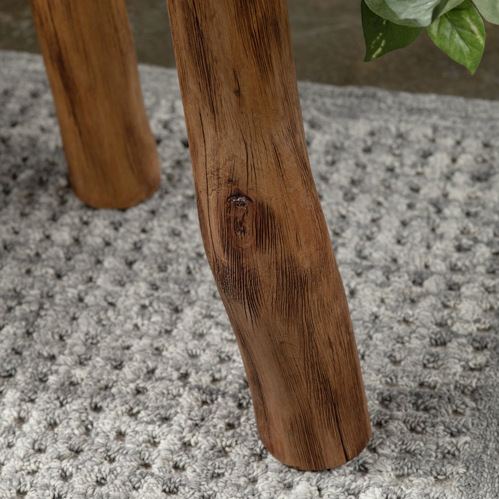 Bayur Wood Live Edge Brown End Table. Picture 5