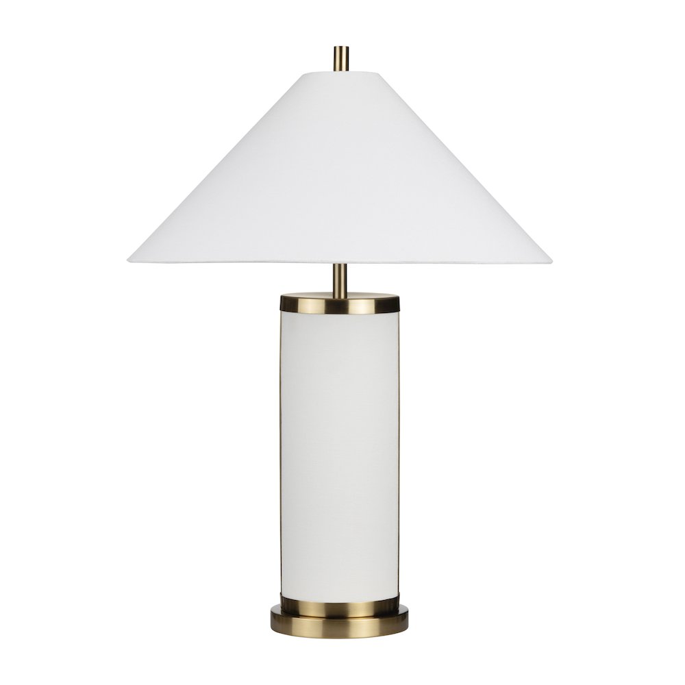 Set Of 2 Metal Table Lamp With Linen Shade. Picture 1