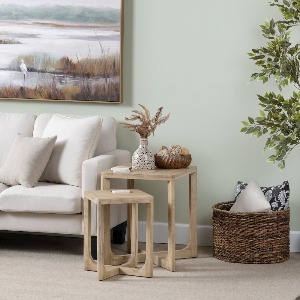 2 Piece Nesting Table Set. Picture 2