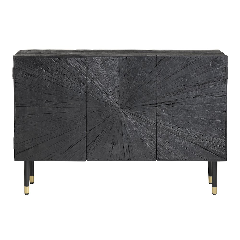 47" Solid Wood 3-Door Media Credenza. Picture 2