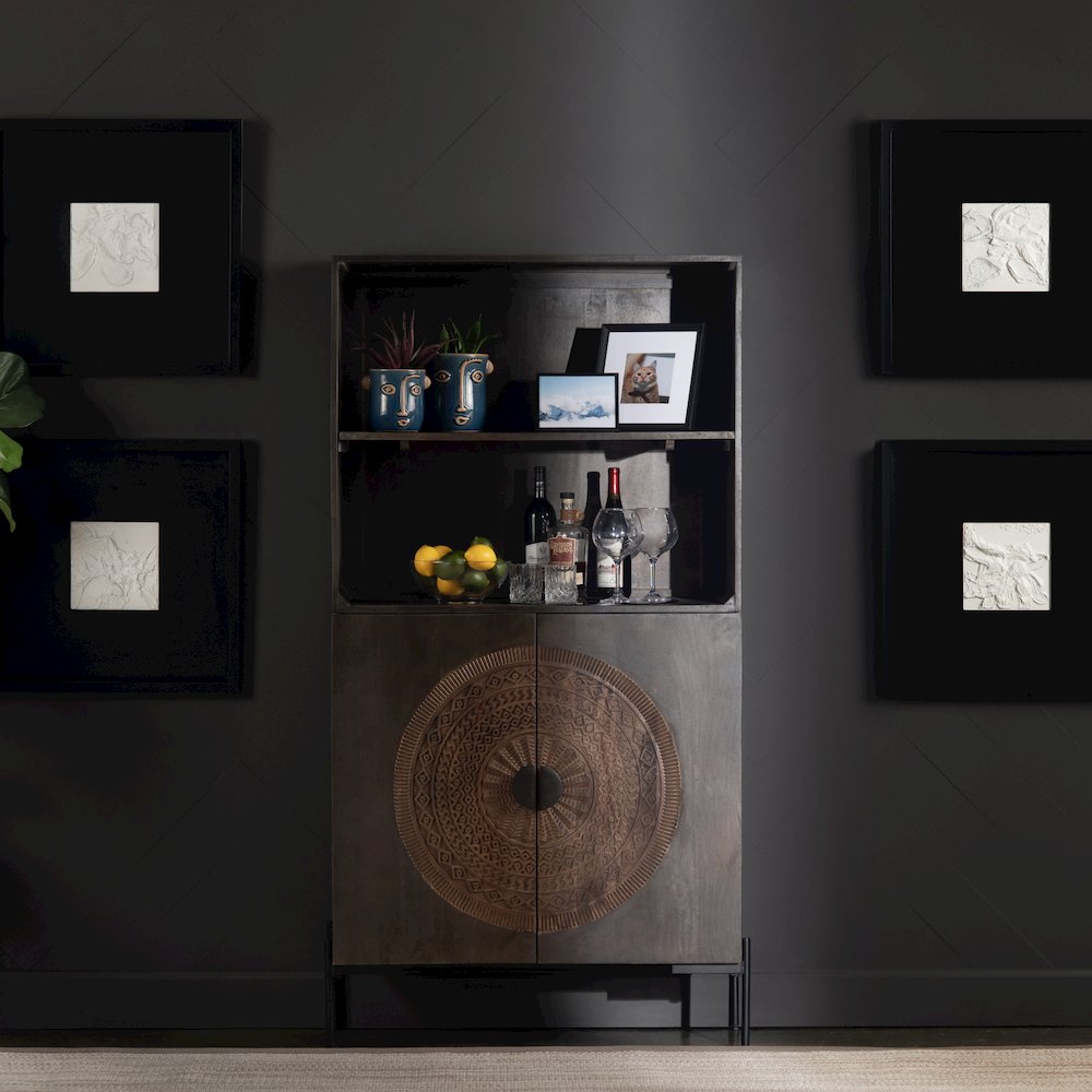 2 Door Bookshelf. Picture 2