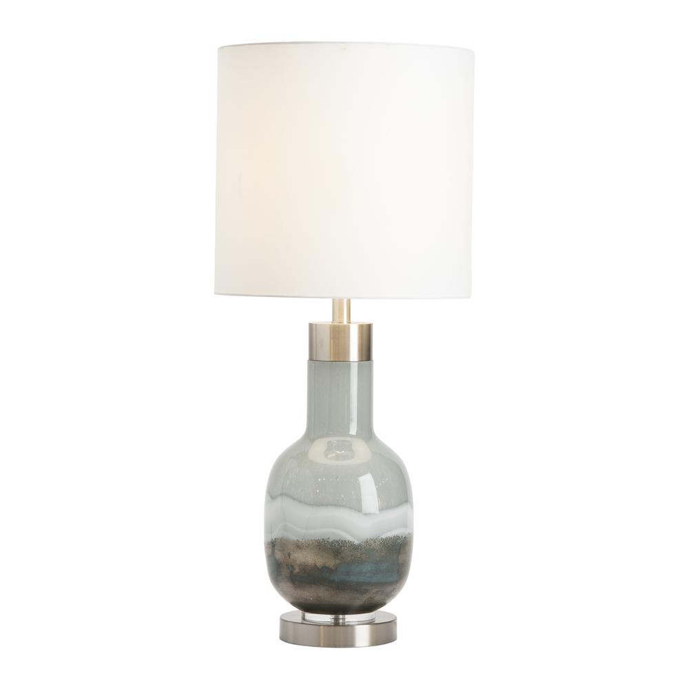 Crestview Collection Saluti Table Lamp Blue Glass 31" Ht. Transitional Style. Picture 5
