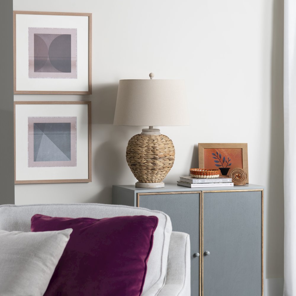 27.5"H Sea Grass Table Lamp. Picture 4