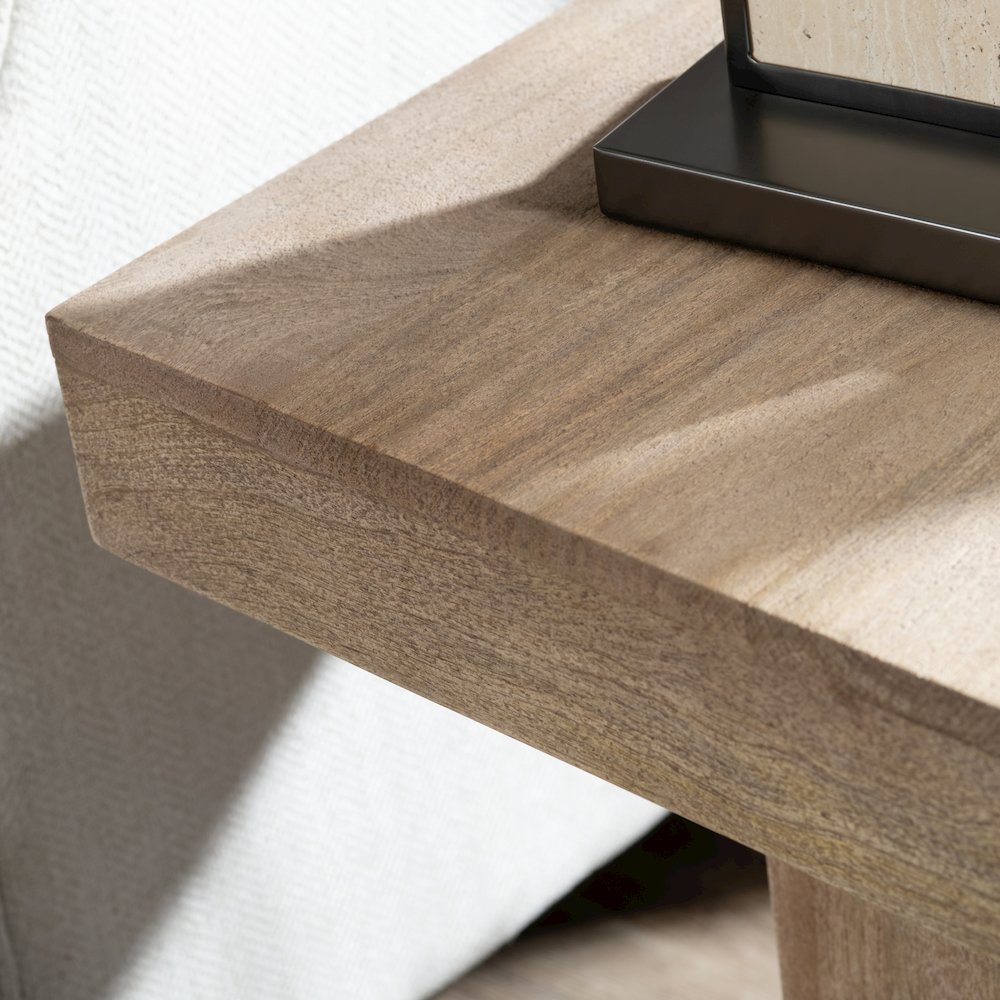 Square Solid Wood Accent_End Table. Picture 4