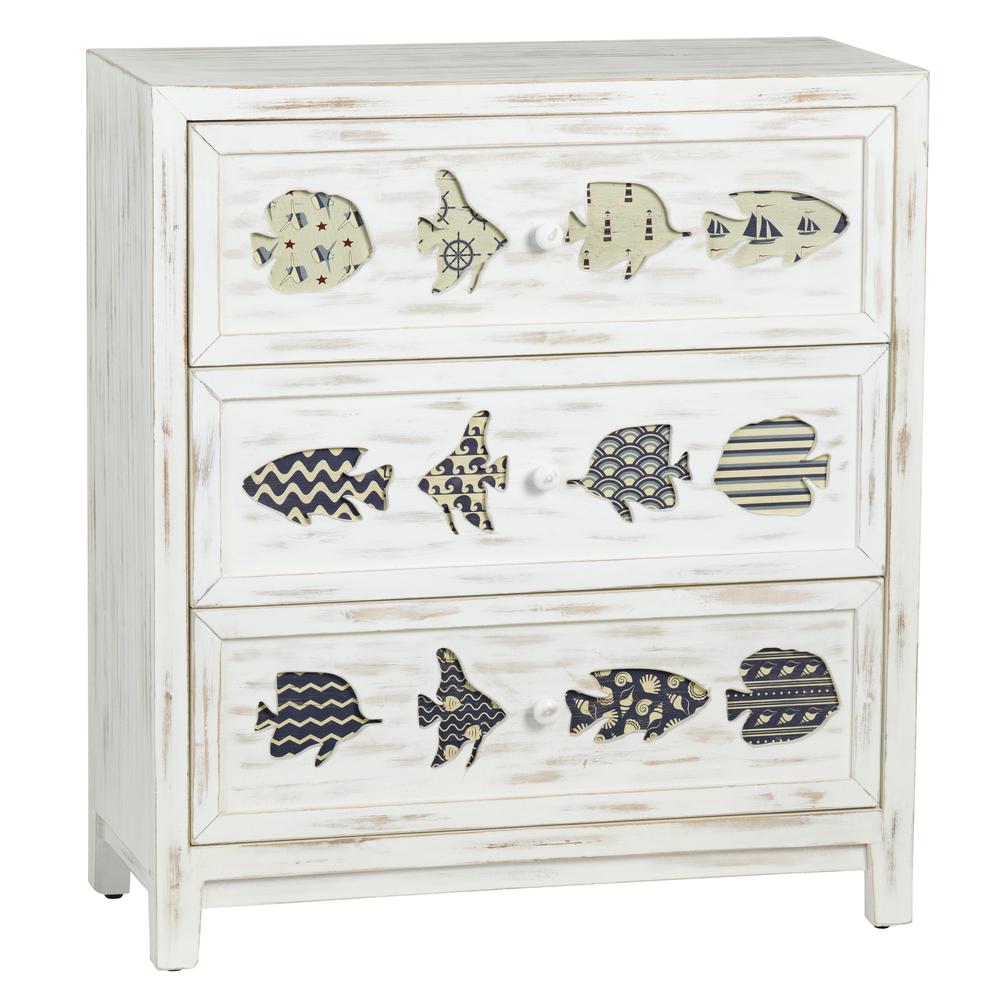 5" 3 Drw Chest w/Fish. Picture 2