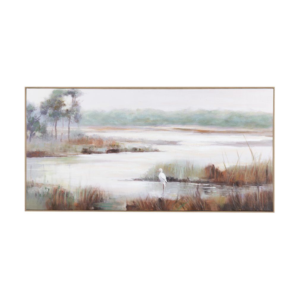 Gazing Egret 3 Wall Decor. Picture 1