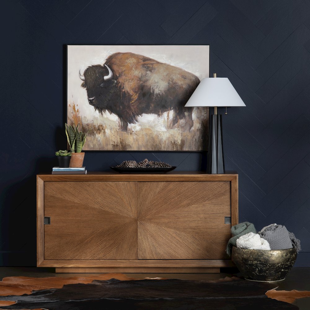 Bolting Bison Wall Decor. Picture 3