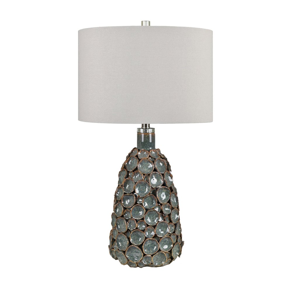 Set Of 2 Ceramic Table Lamp With Linen Shade. Picture 1