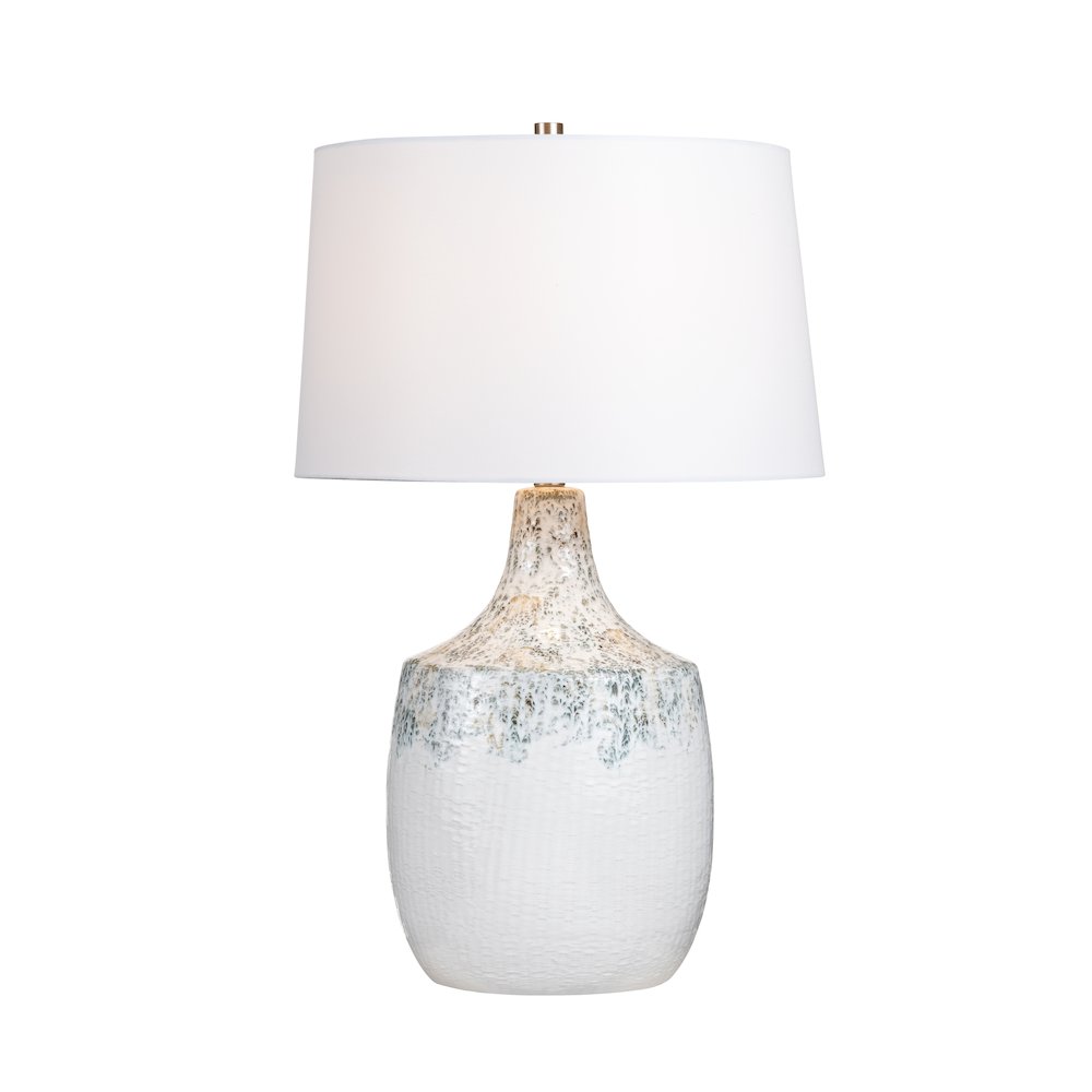 28.75"H Ceramic Table Lamp With Linen Shade. Picture 2