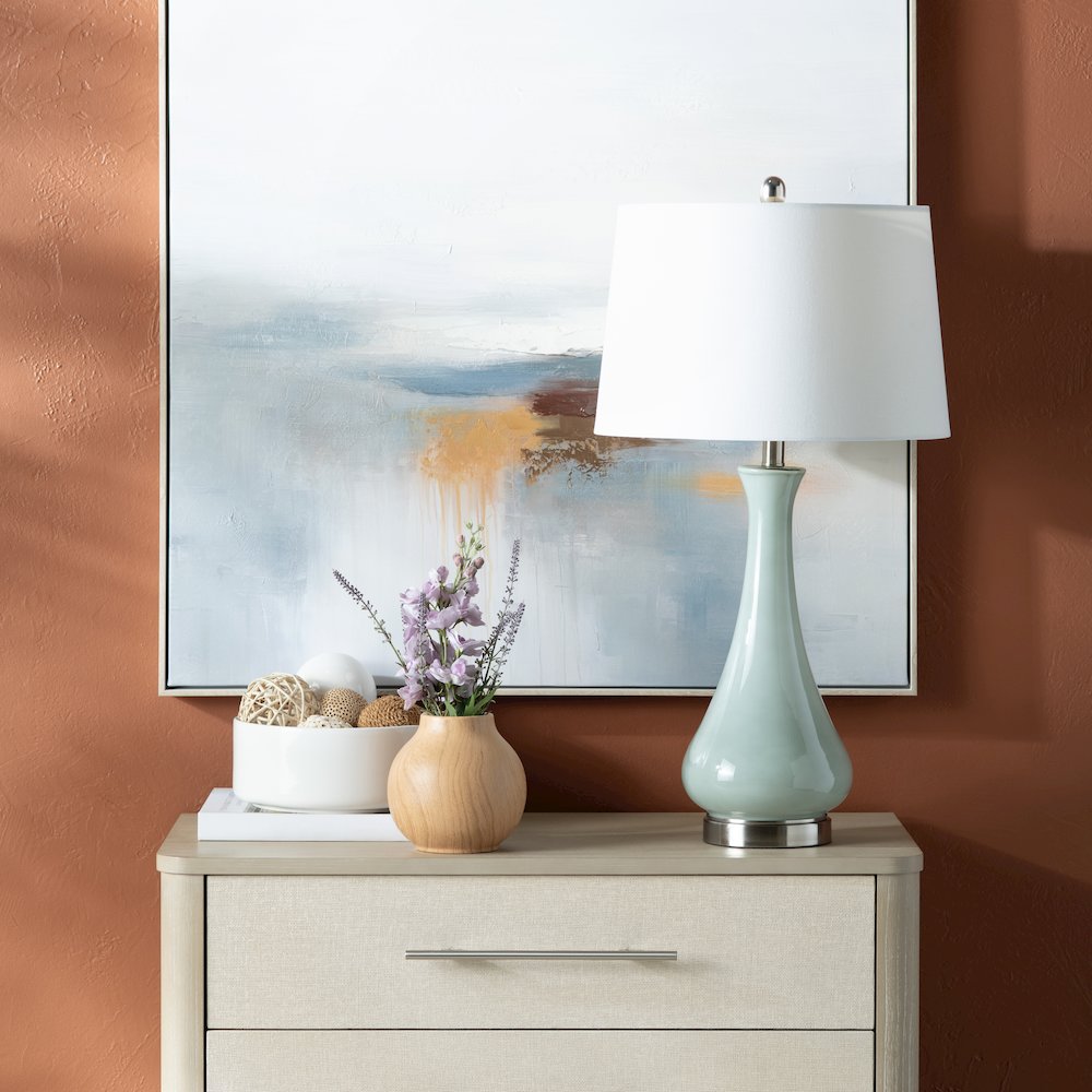 30.25"H Glass Table Lamp. Picture 4
