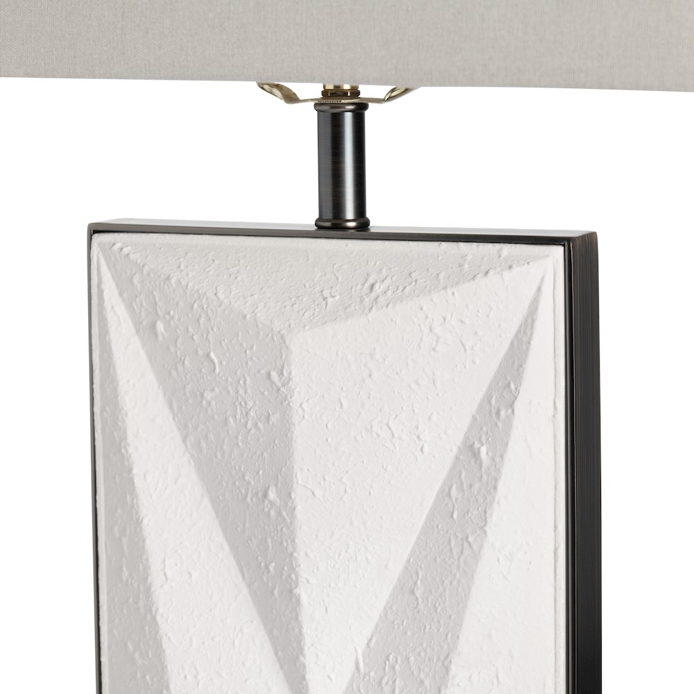 Set Of 2 Resin & Metal Table Lamp With Shade. Picture 3