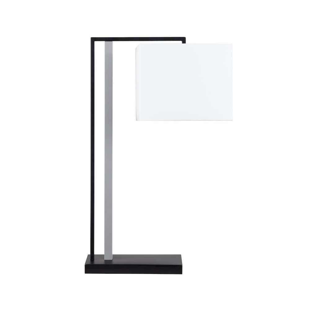 29"H Metal Table Lamp With Linen Shade. Picture 1