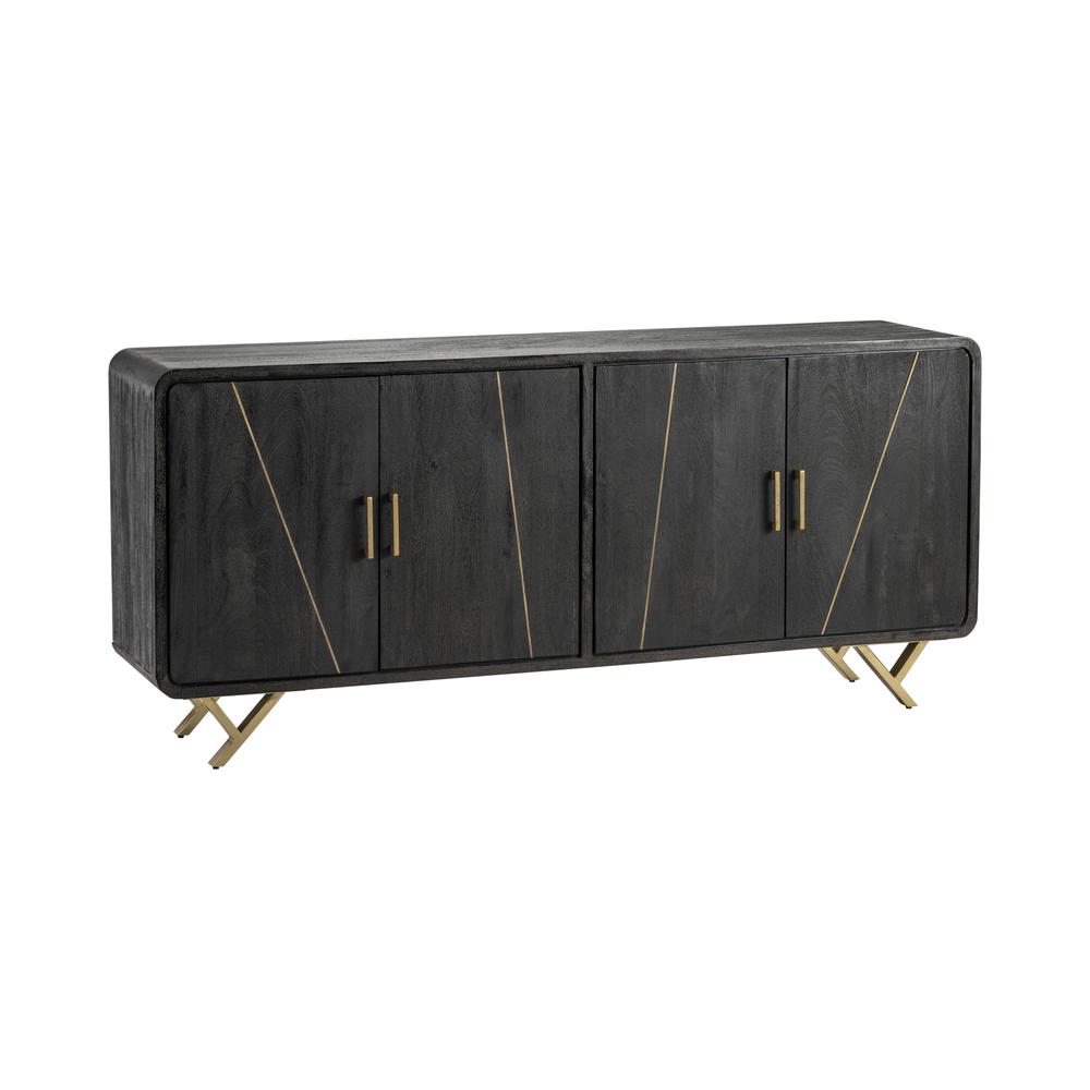 Crestview Collection CVFNR755 32" 4 Door Sideboard Accessories. Picture 2