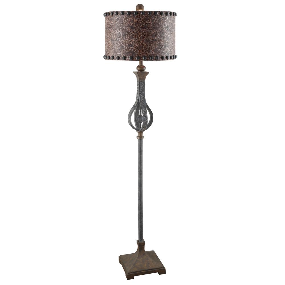 Crestview Collection CVAVP018 Rambler Floor Lamp Lighting. Picture 1