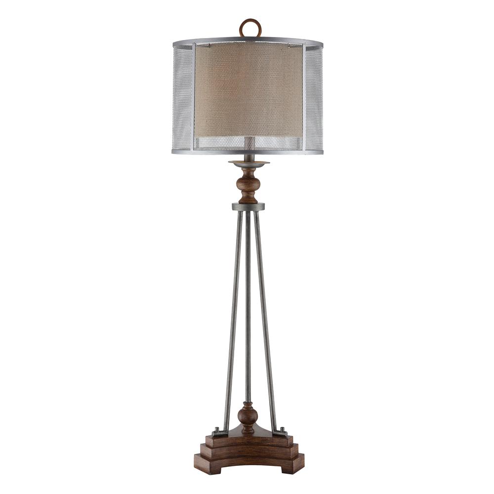 Crestview Collection CVAVP421 Kenwood Table Lamp Lighting, Brown. Picture 1