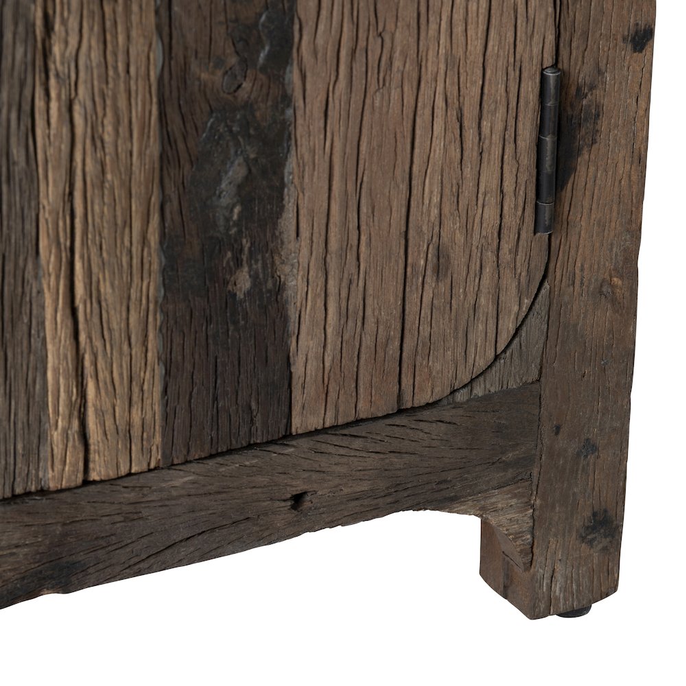 84" Reclaimed Wood 4-Door Media Credenza. Picture 4