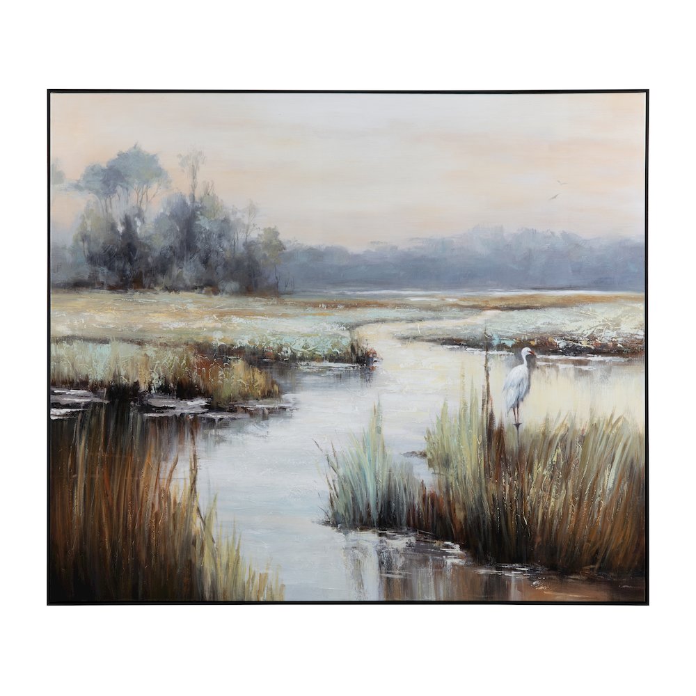 Gazing Egret Wall Decor. Picture 1