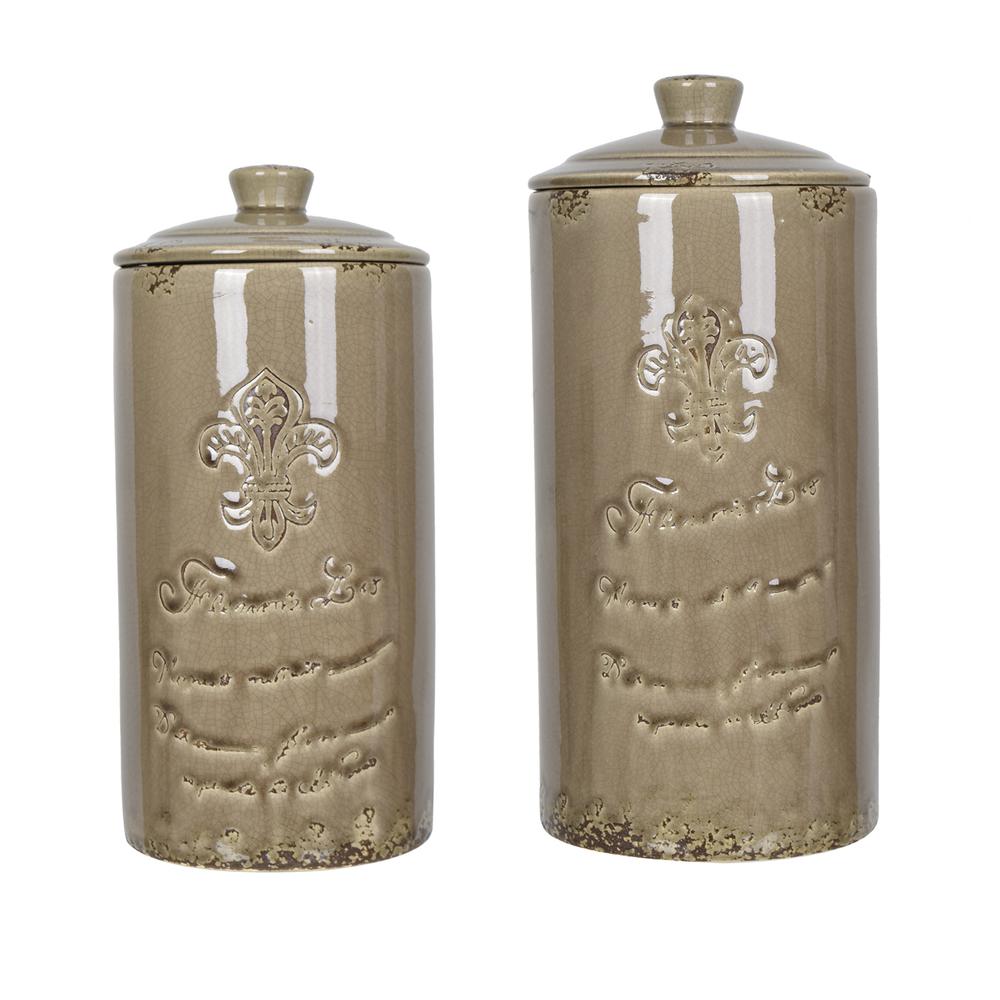 Crestview Collection CVVSA1006 Lefler Lidded Vases Accessories. Picture 3