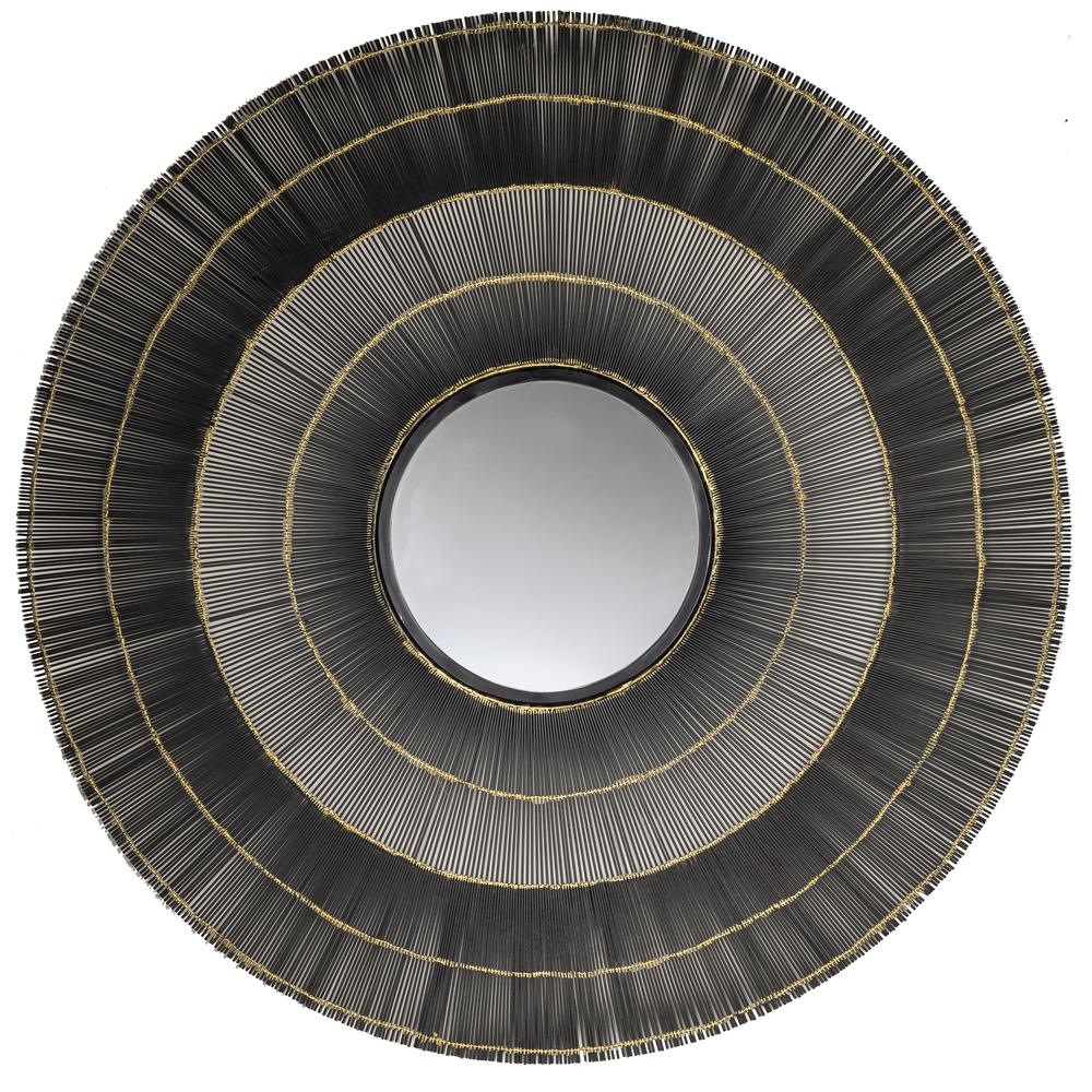 Crestview Collection 44" Mirror Glass Dia-14 1PCS UPS Pack/3.4' Wall Décor. Picture 1