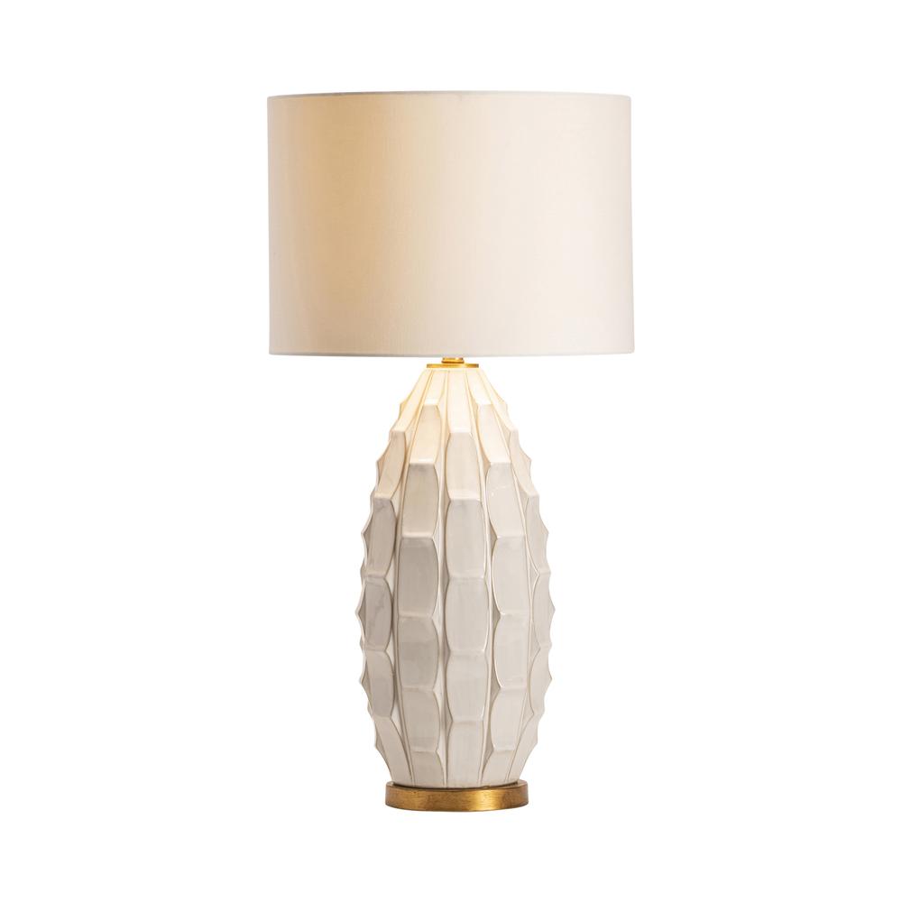 Crestview Collection Cambridge Table Lamp Lighting, White, 35 x 17 x 17 x Inch. Picture 2