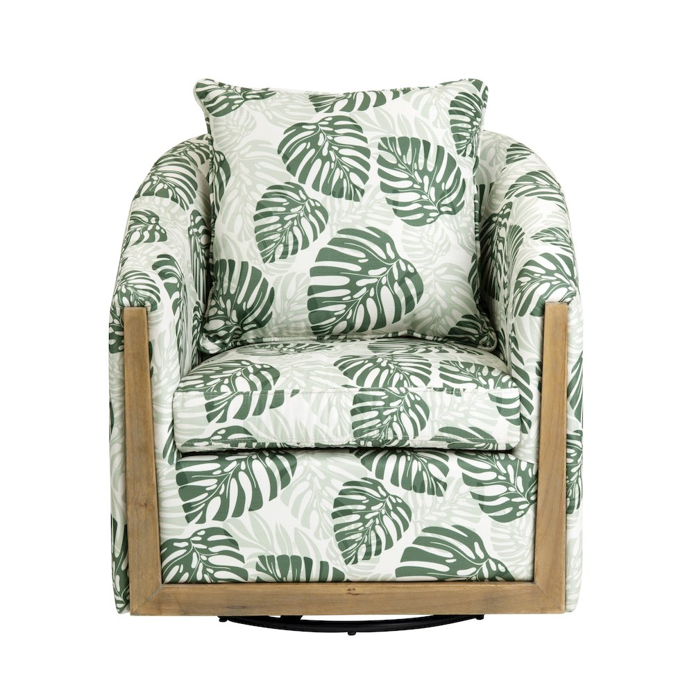 Upholstered Swivel Accent Chair. Picture 2