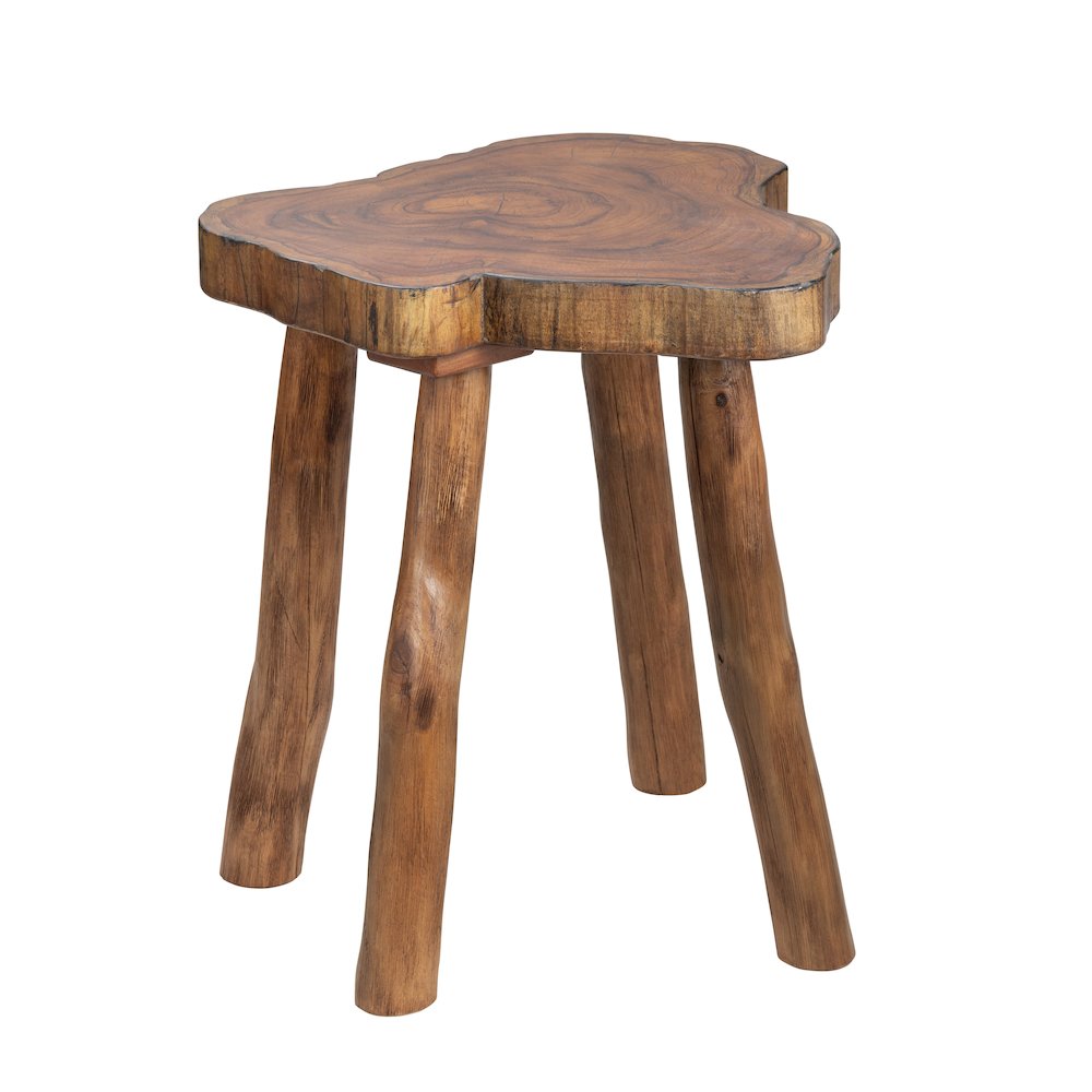 Bayur Wood Live Edge Brown End Table. Picture 2