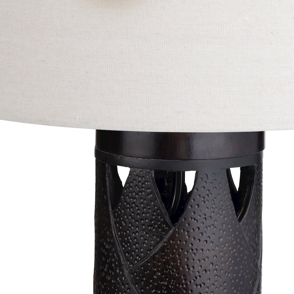 Set Of 2 Metal & Resin Table Lamp With Nightlight And Linen Shade. Picture 3